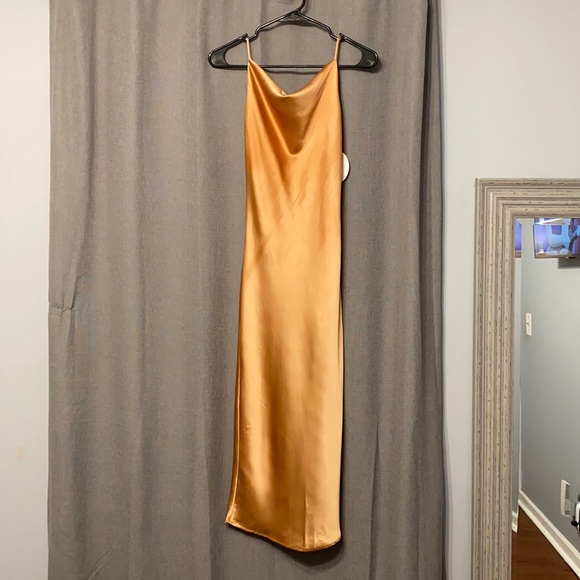 Princess Polly Champagne Betta Vanore Dress - Picture 2 of 8